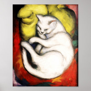 The White Cat painting by Franz Marc Poster
