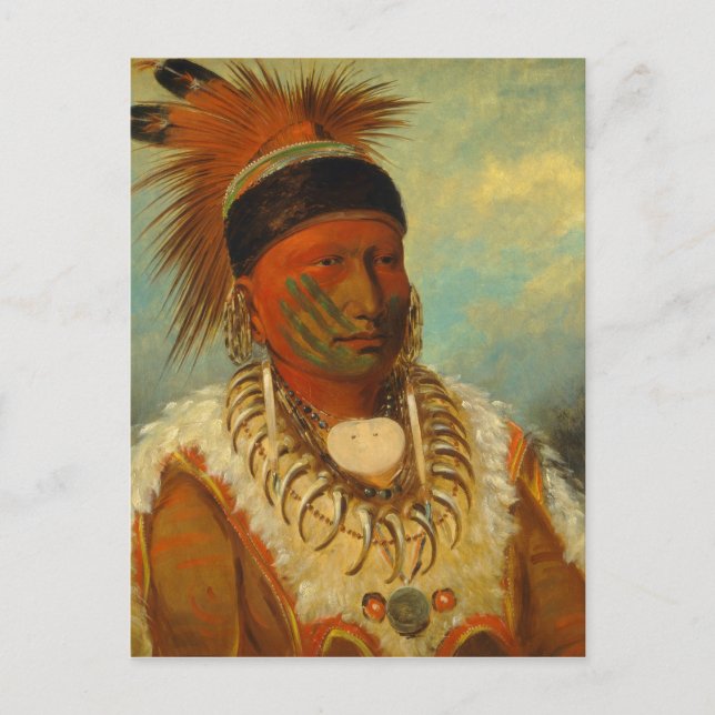 The White Cloud, Head Chief of the Iowas Postcard (Front)