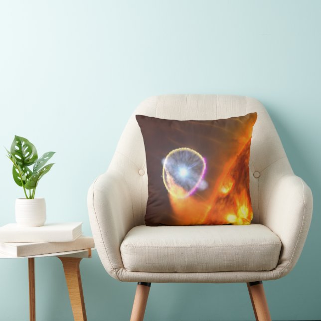 The White Dwarf Star In V407 Cygni Throw Pillow (Chair)