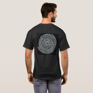 The white 'Enyu Mandala' on the black ground T-Shirt