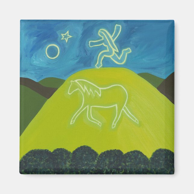 The White Horse in Somerset 2011 Magnet (Front)