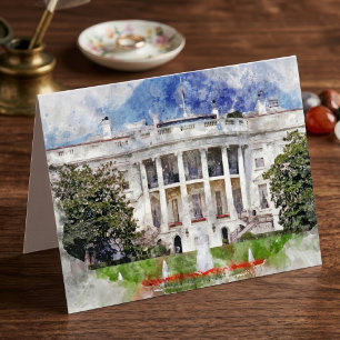 The White House in Washington DC – Southern Facade Thank You Card