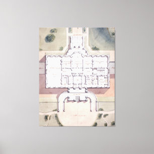 The White House President Washington D.C. Plan Canvas Print
