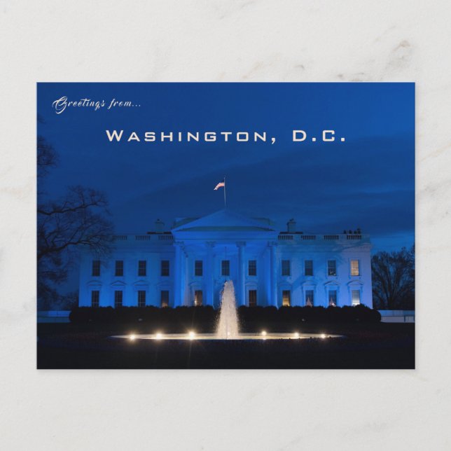 The White House Washington D.C. Postcard (Front)