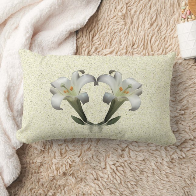 The White Lily - Lumbar Pillow (Blanket)