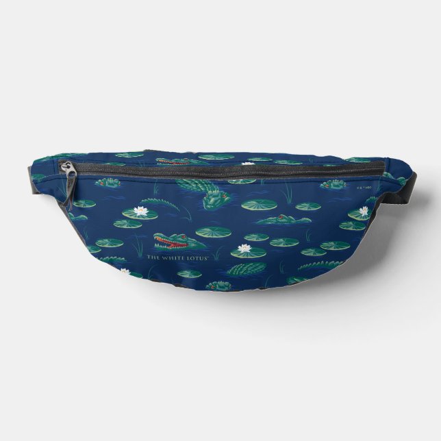The White Lotus Alligator Lagoon Pattern Fanny Pack (Lay Down)