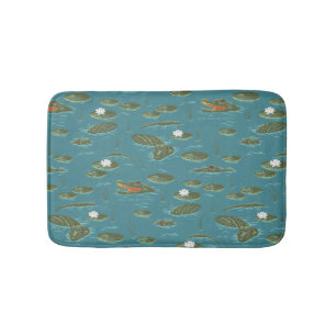 The White Lotus Alligator Waters Pattern Bath Mat