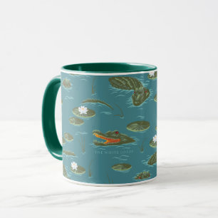 The White Lotus Alligator Waters Pattern Mug