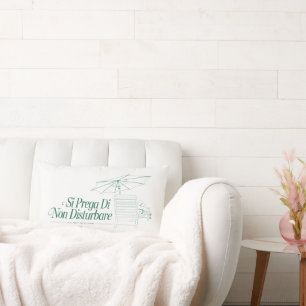 The White Lotus Do Not Disturb Lumbar Pillow