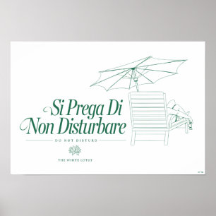 The White Lotus Do Not Disturb Poster