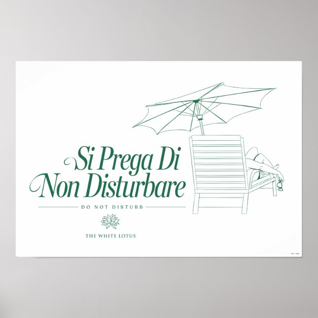 The White Lotus Do Not Disturb Poster (Front)