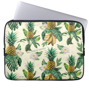 The White Lotus Pineapple Paradise Pattern Laptop Sleeve