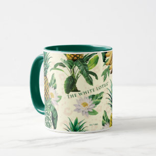 The White Lotus Pineapple Paradise Pattern Mug