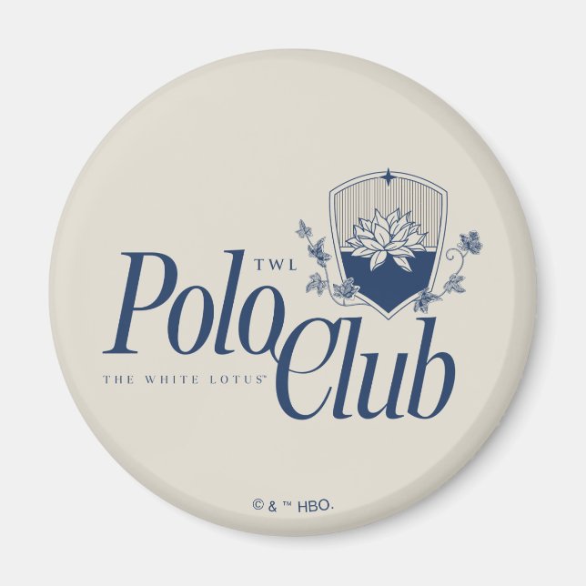 The White Lotus Polo Club Magnet (Front)