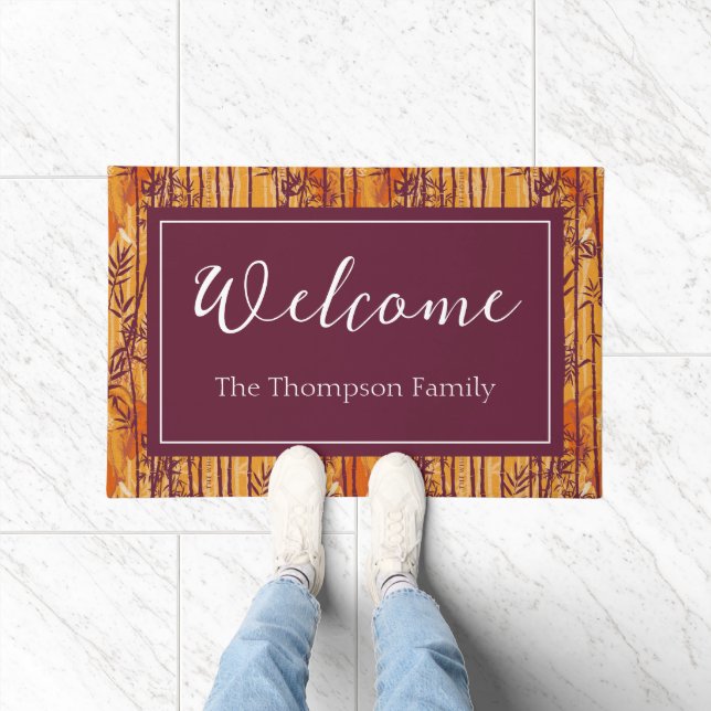 The White Lotus Sunset Safari Pattern Doormat (Indoor)