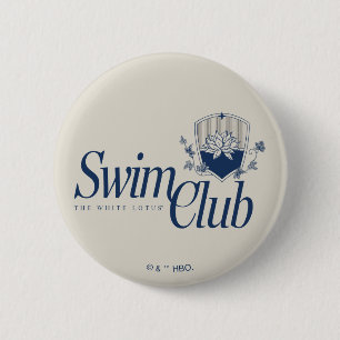 The White Lotus Swim Club 2 Inch Round Button