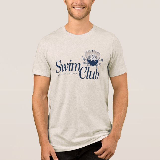 The White Lotus Swim Club Tri-Blend Shirt (Front)