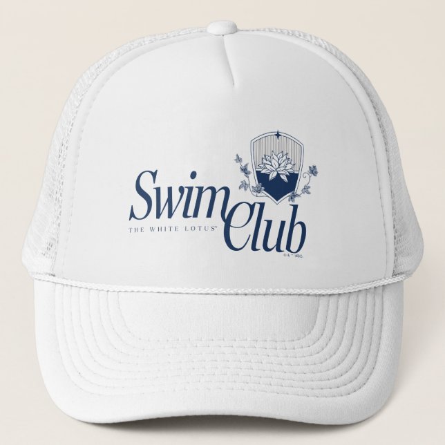 The White Lotus Swim Club Trucker Hat (Front)