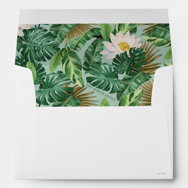 The White Lotus Tropical Canopy Pattern Envelope (Back (Bottom))