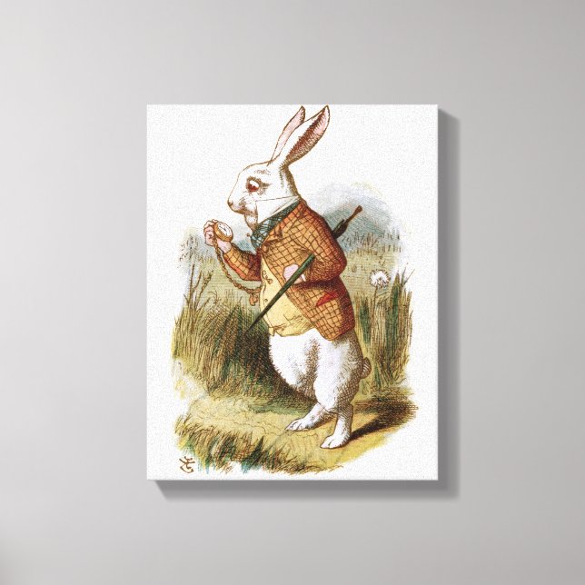 The White Rabbit - Alice in Wonderland Canvas Print (Front)