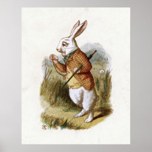 The White Rabbit - Alice in Wonderland Poster
