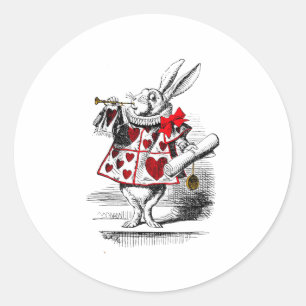 The White Rabbit Classic Round Sticker