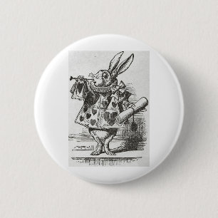 The White Rabbit from Alice in Wonderland 2 Inch Round Button