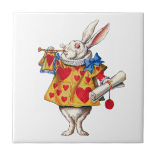 The White Rabbit From Alice in Wonderland Tile