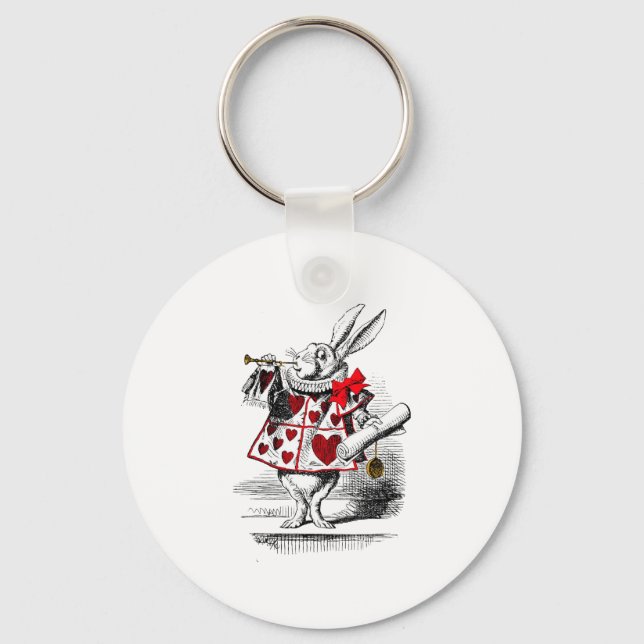 The White Rabbit Keychain (Front)