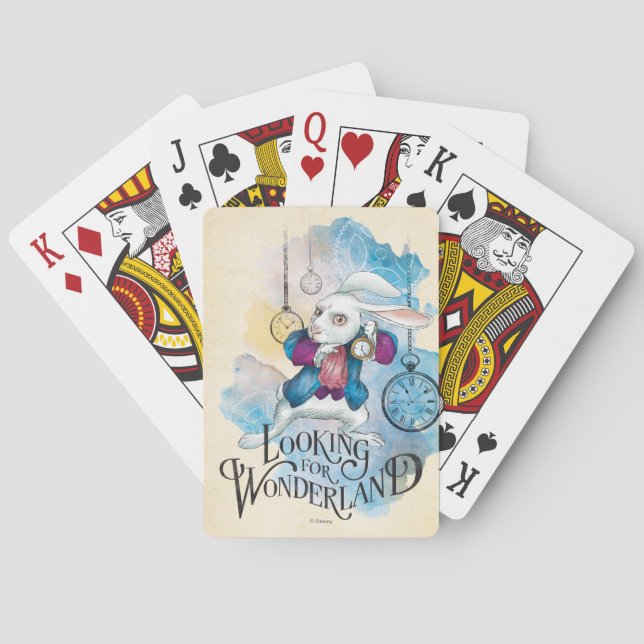 The White Rabbit | Looking for Wonderland 3 Playing Cards (Back)