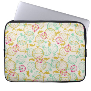 The White Rabbit Pattern Laptop Sleeve