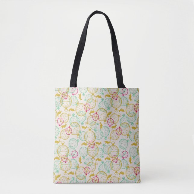 The White Rabbit Pattern Tote Bag (Front)