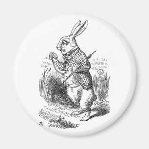 The White Rabbit with Watch Magnet