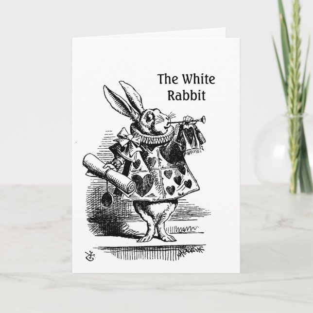 The White Rabbit's  CC0241 Birthday Greeting Card (Front)