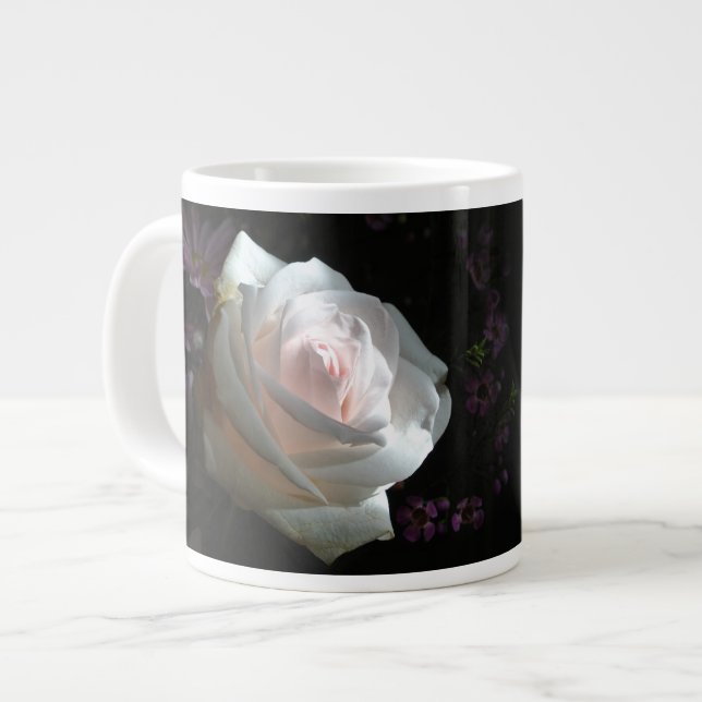 The White Rose - Large Coffee Mug (Front Left)