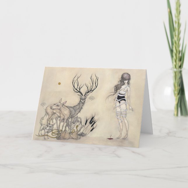 The White Snake - Greeting Card (Front)