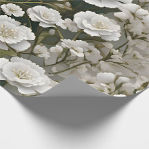 The White Soft Floral Pattern Design