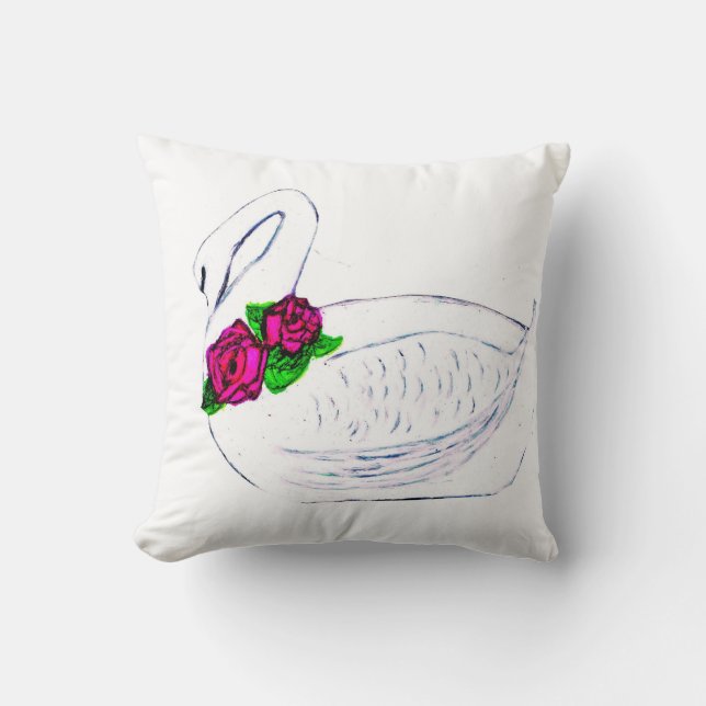 THE WHITE SWAN pillow (Front)