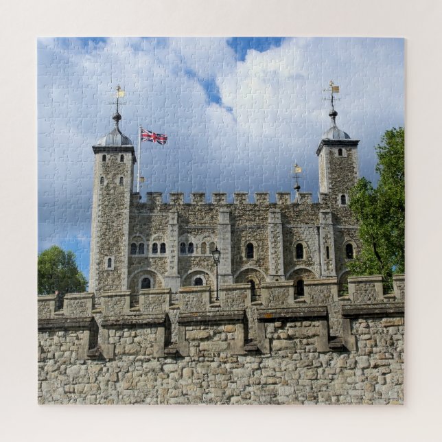 The White Tower - Tower of London - 20x20 inch Jigsaw Puzzle (Vertical)