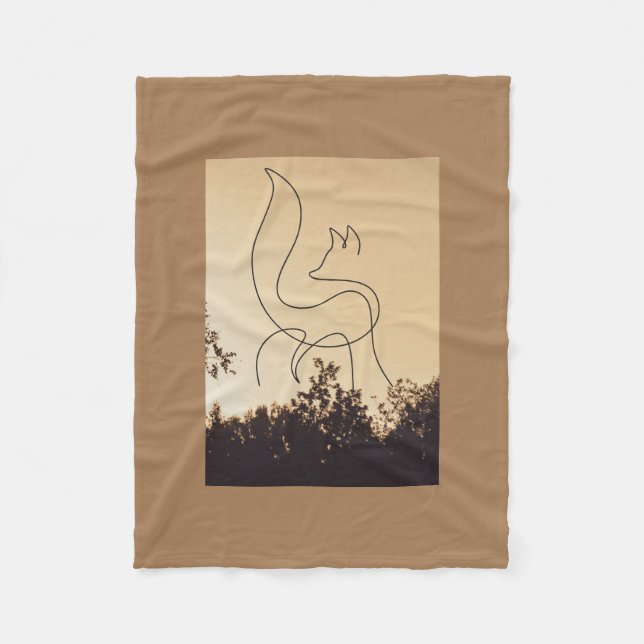 The White Wolves Fleece Blanket (Front)