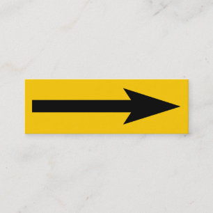 The Whole Point - Black and Amber Mini Business Card