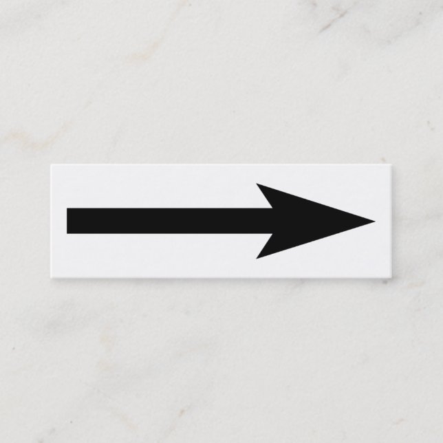 The Whole Point - Black and White Mini Business Card (Front)