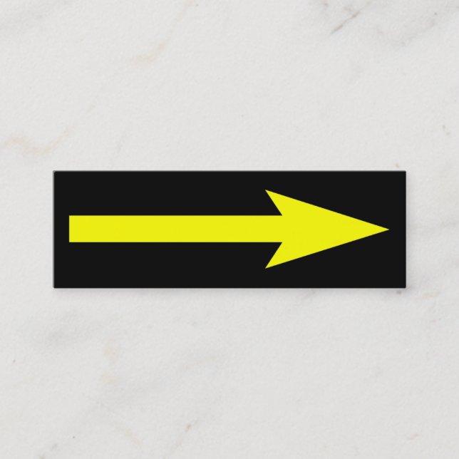 The Whole Point - Black and Yellow Mini Business Card (Front)