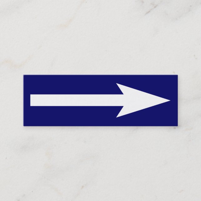 The Whole Point - Dark Blue and White Mini Business Card (Front)