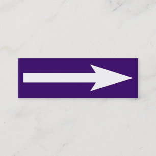 The Whole Point - Dark Violet and White Mini Business Card