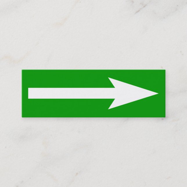 The Whole Point - Green, White and Grey Mini Business Card (Front)