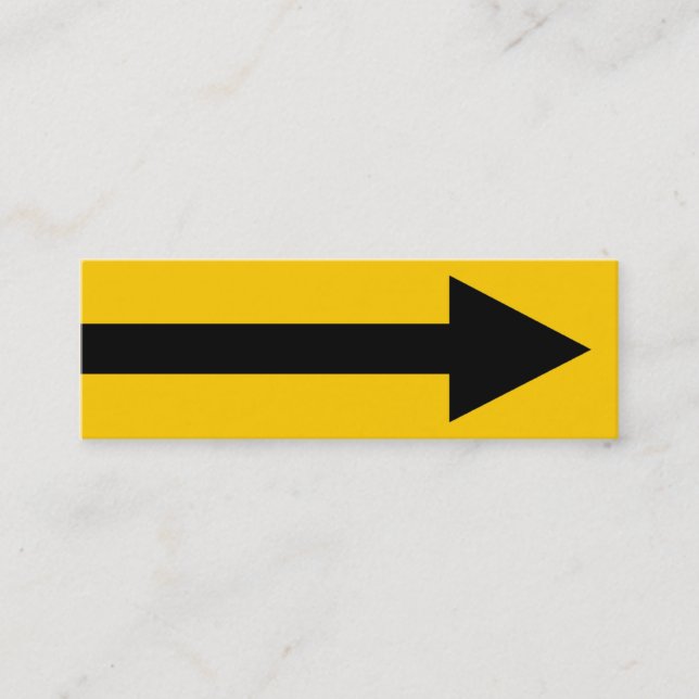 The Whole Point II - Black and Amber Mini Business Card (Front)