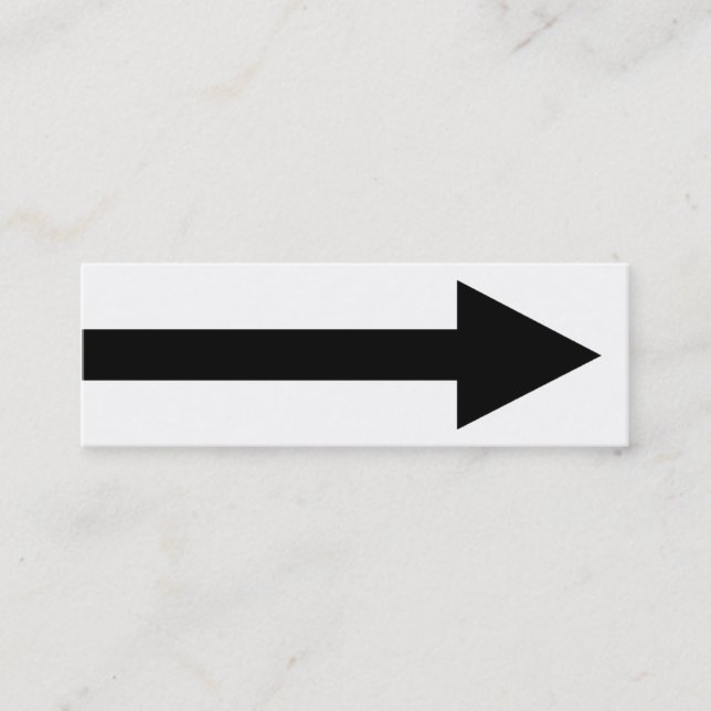 The Whole Point II - Black and White Mini Business Card (Front)