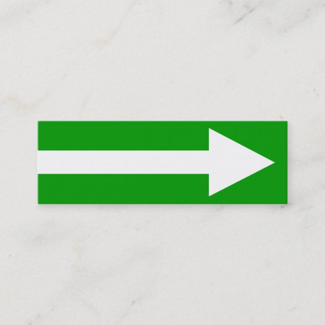 The Whole Point II - Green, White and Grey Mini Business Card (Front)