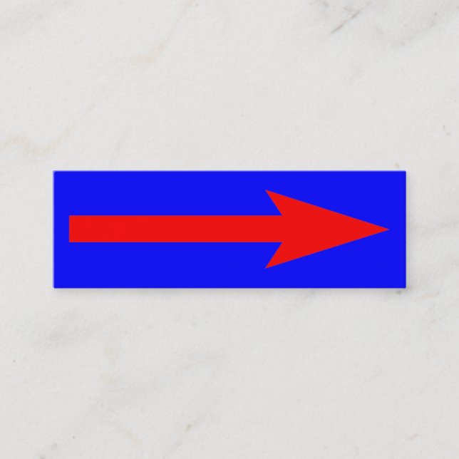 The Whole Point - Red and Blue Mini Business Card (Front)